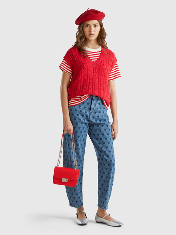  jeans with hearts Women