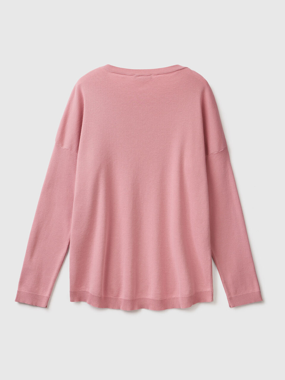 Cotton sweater with round neck image number 2