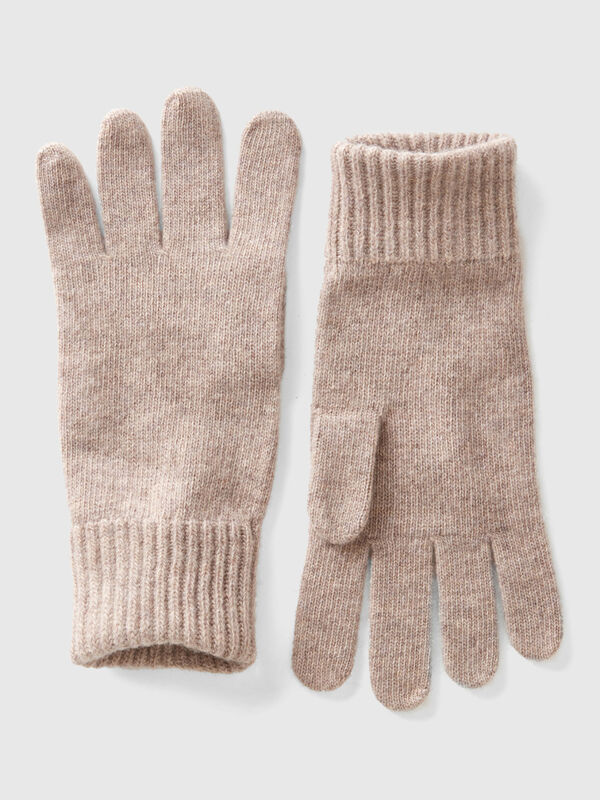 Gloves in pure virgin wool Men