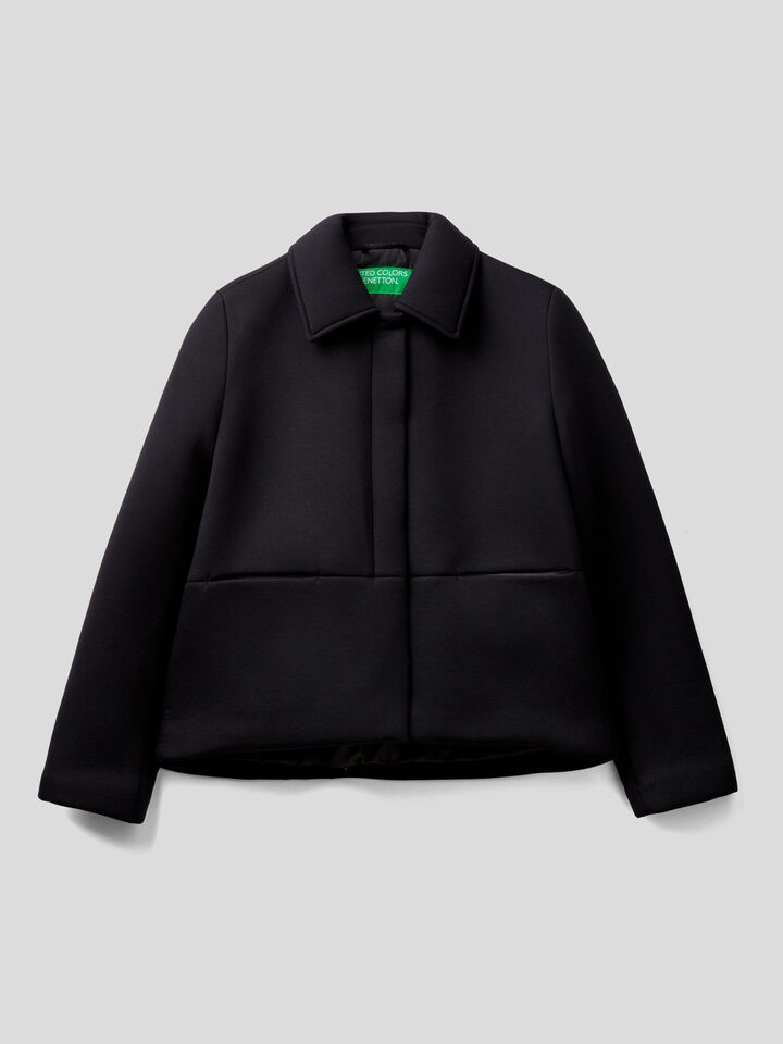 Short jacket with collar image number 1