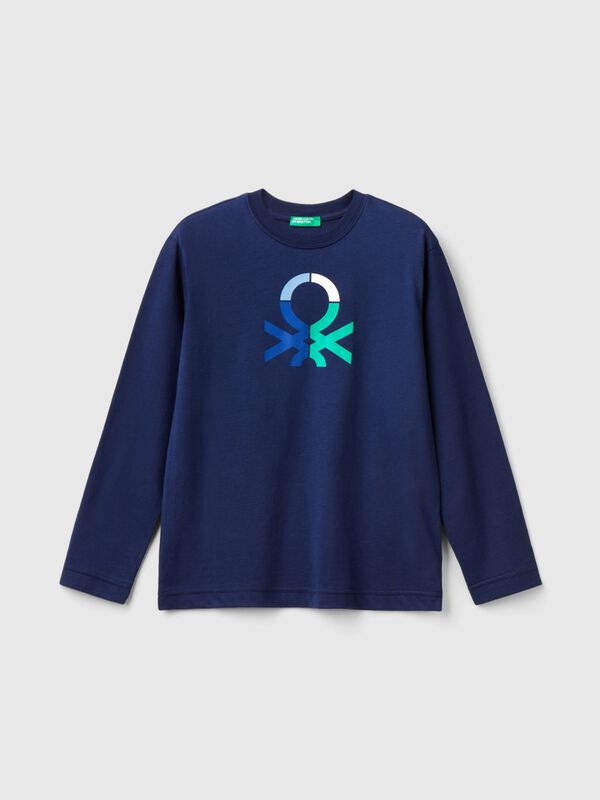 Long sleeve 100% organic cotton t-shirt Junior Boy