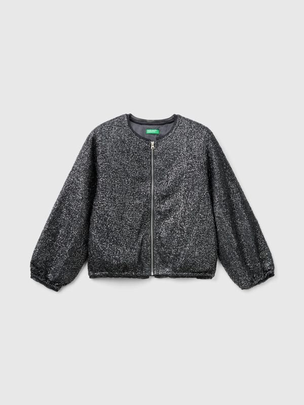 Bomber jacket with sequins Junior Girl