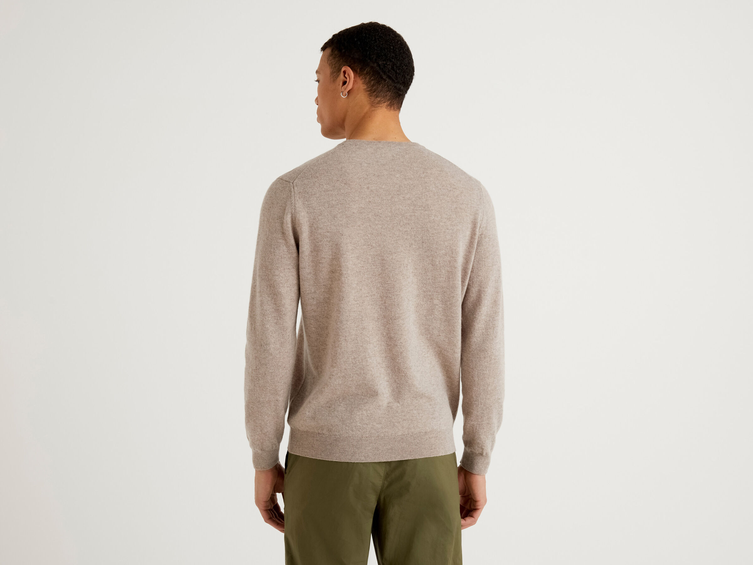 Crew neck sweater in pure virgin wool image number 2