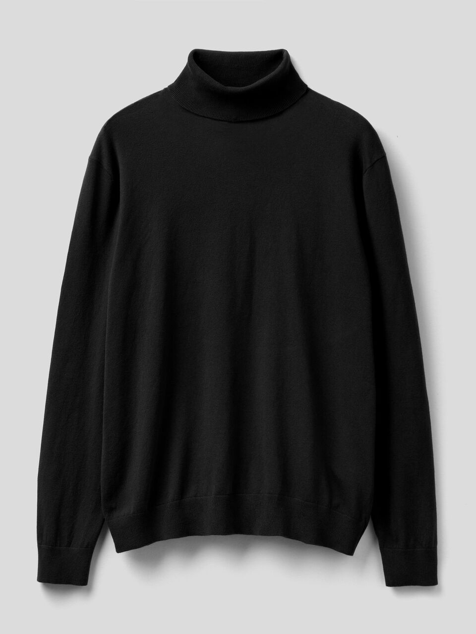 Turtleneck in lightweight cotton blend image number 1