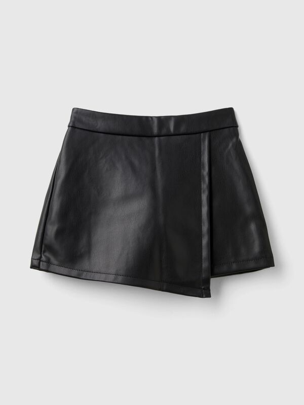 Culottes in imitation leather Junior Girl