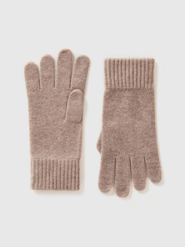 Gloves in pure virgin wool Men