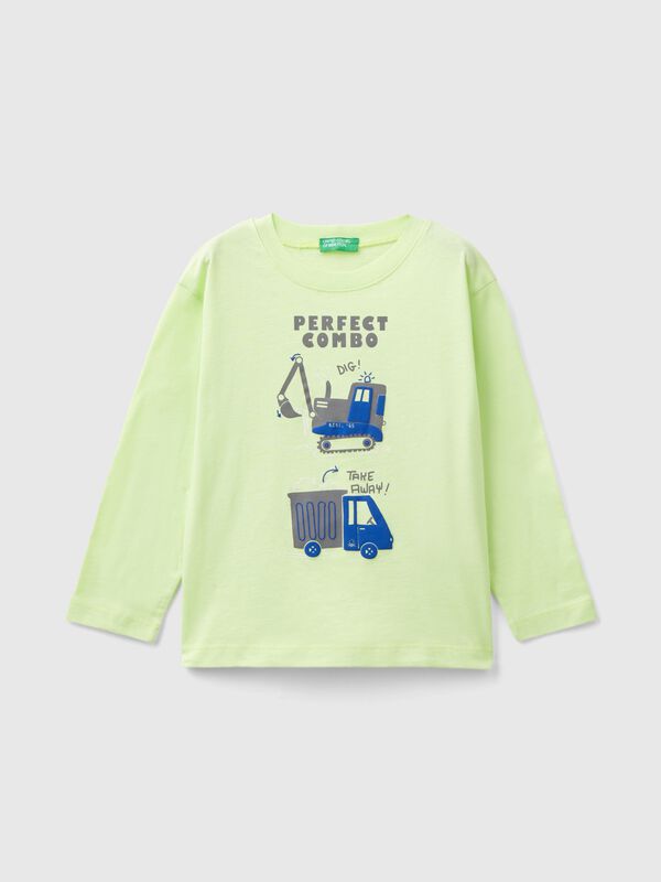 T-shirt in organic cotton with print Junior Boy