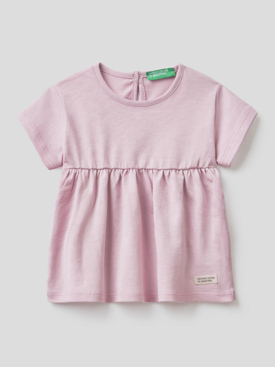 T-shirt in organic cotton with frill