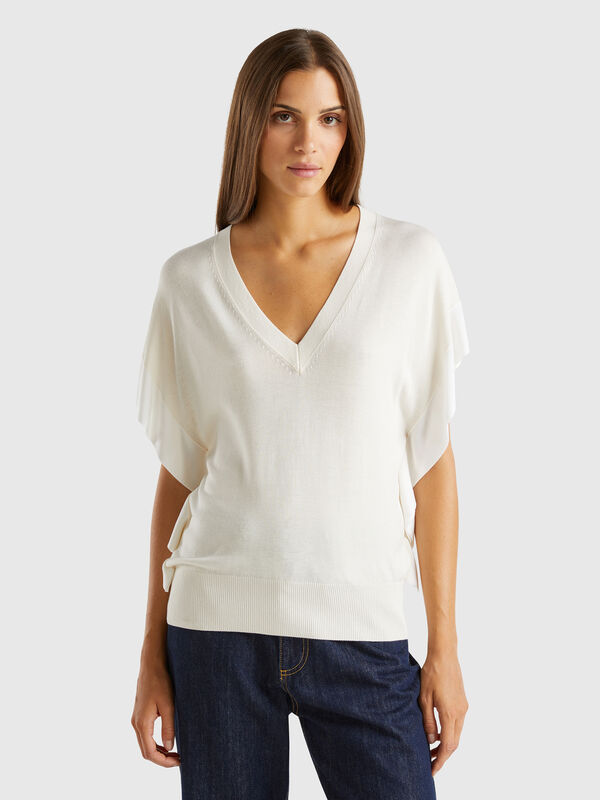 Sweater with draping Women