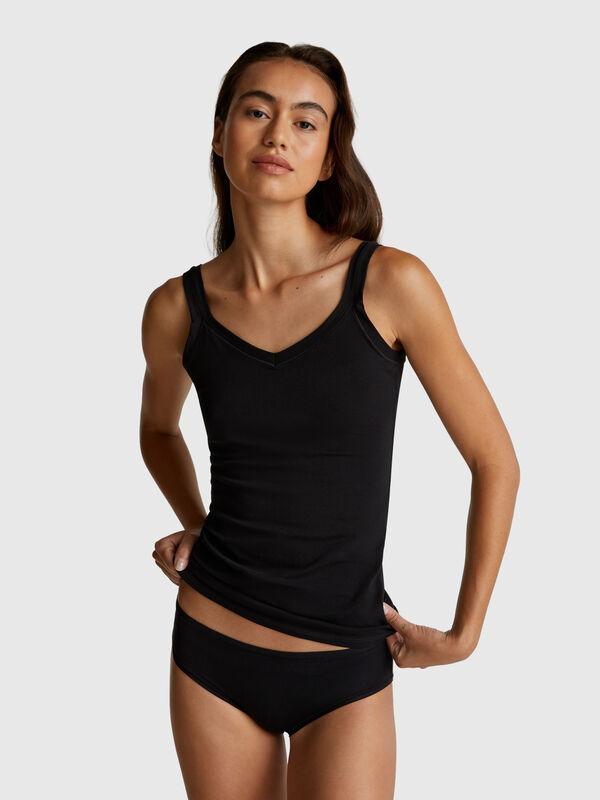 Tank top in super stretch cotton Women