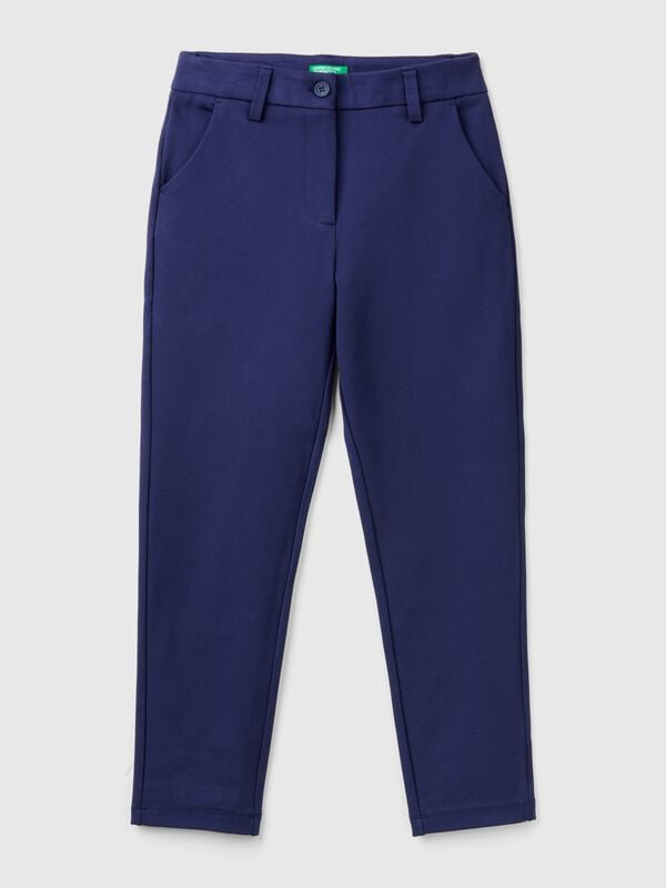 Slim fit trousers in viscose blend Junior Girl