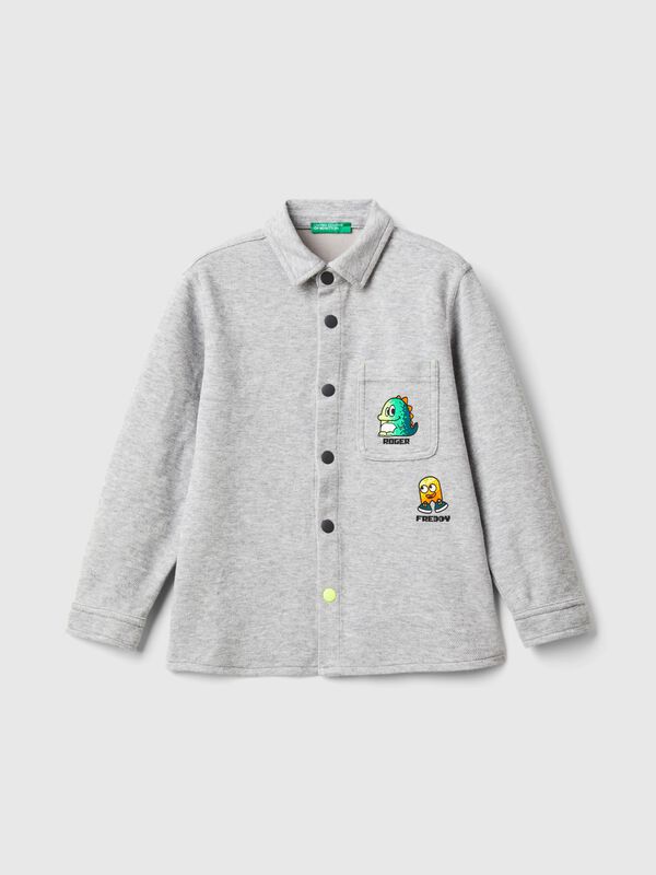 Gamer shirt in warm cotton blend Junior Boy