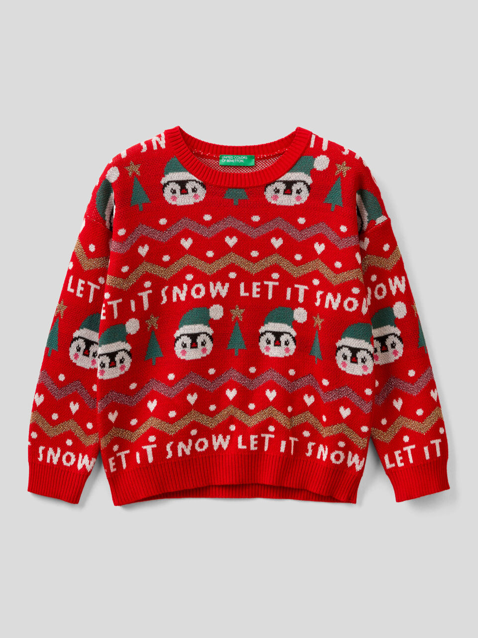 Sweater with Christmas inlays image number 1