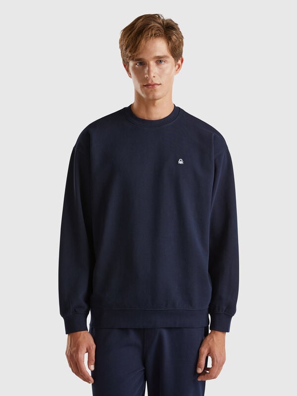 Sweatshirt with logo patch Men