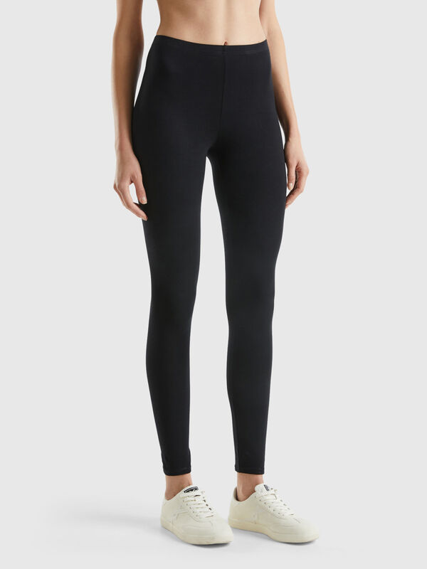 Leggings in stretch cotton Women