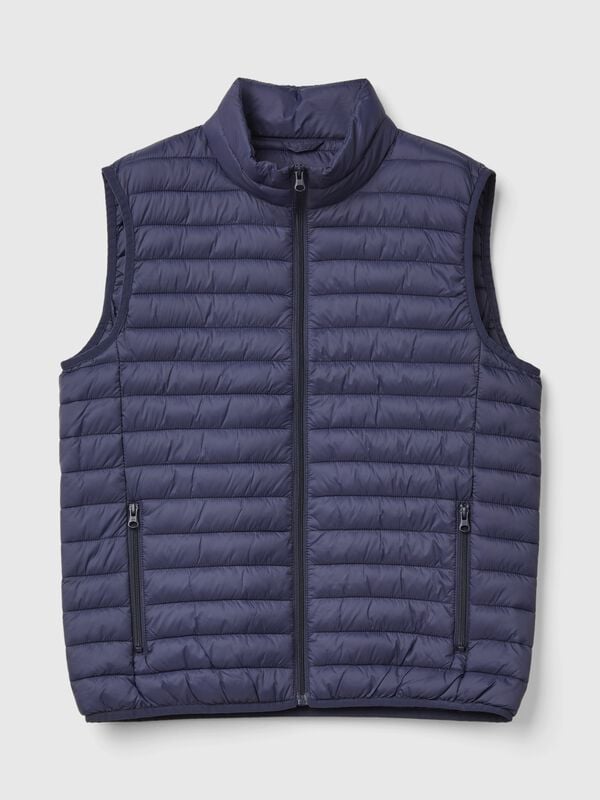 Sleeveless puffer jacket with recycled wadding Men
