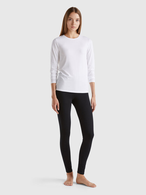 Leggings in stretch cotton Women