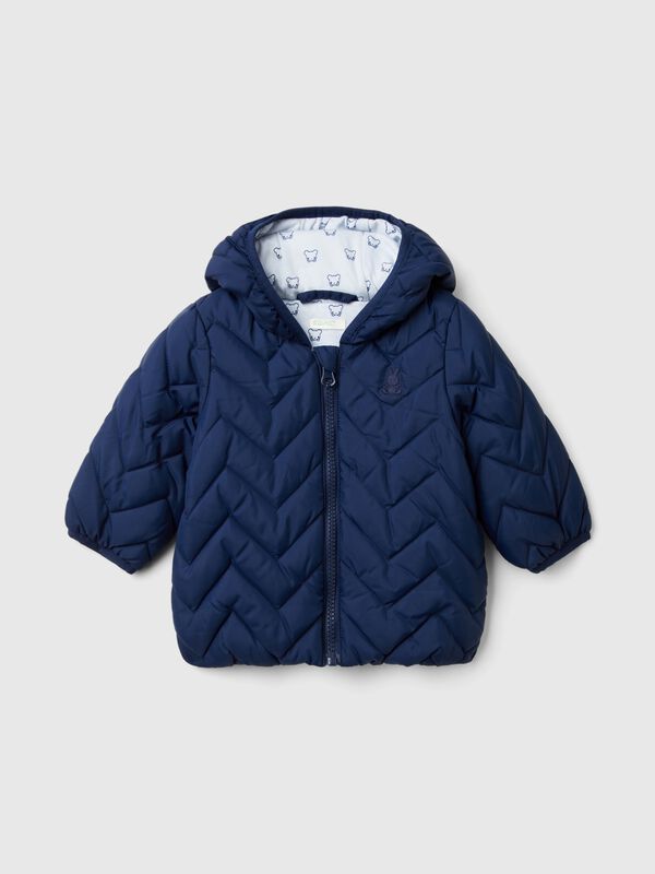 Padded puffer jacket with ear flaps New Born (0-18 months)