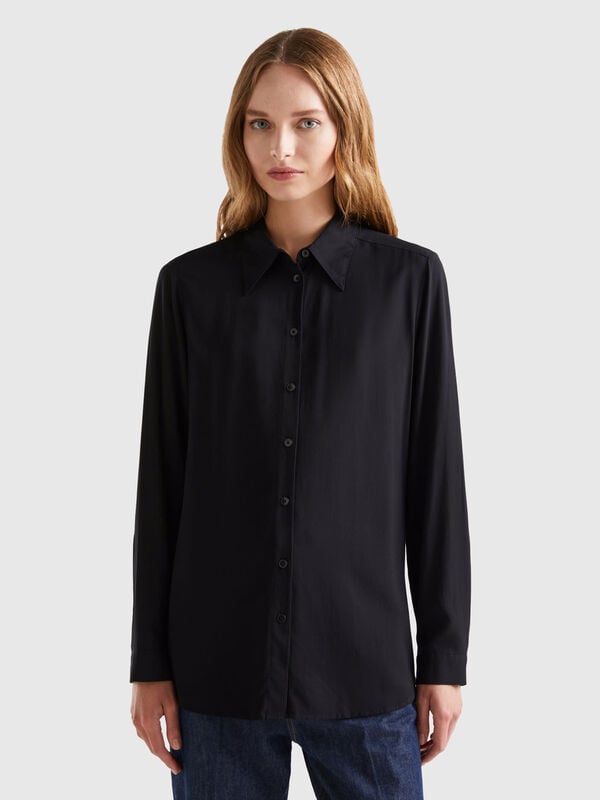 Regular fit shirt in viscose Women