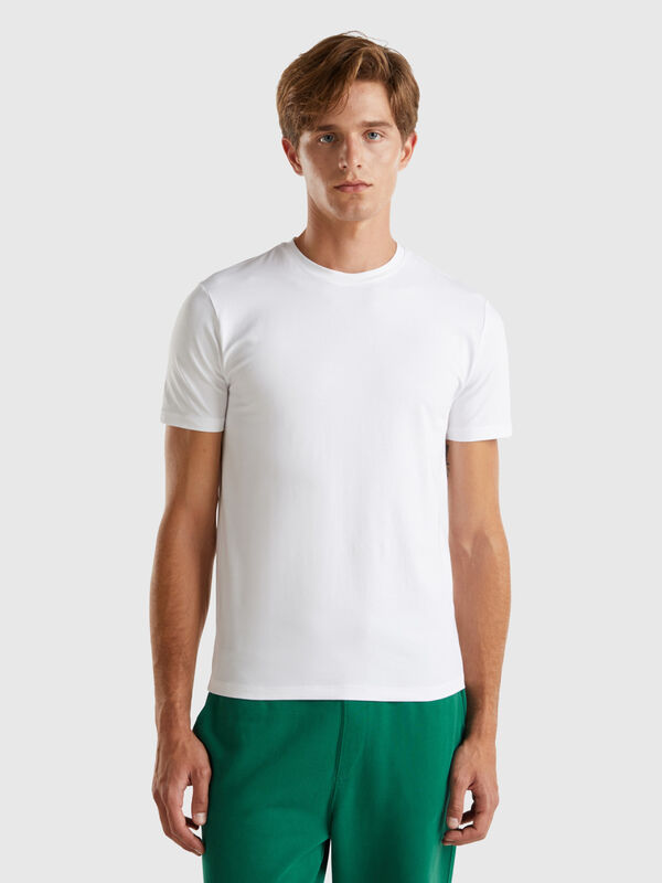 Slim fit t-shirt in stretch cotton Men