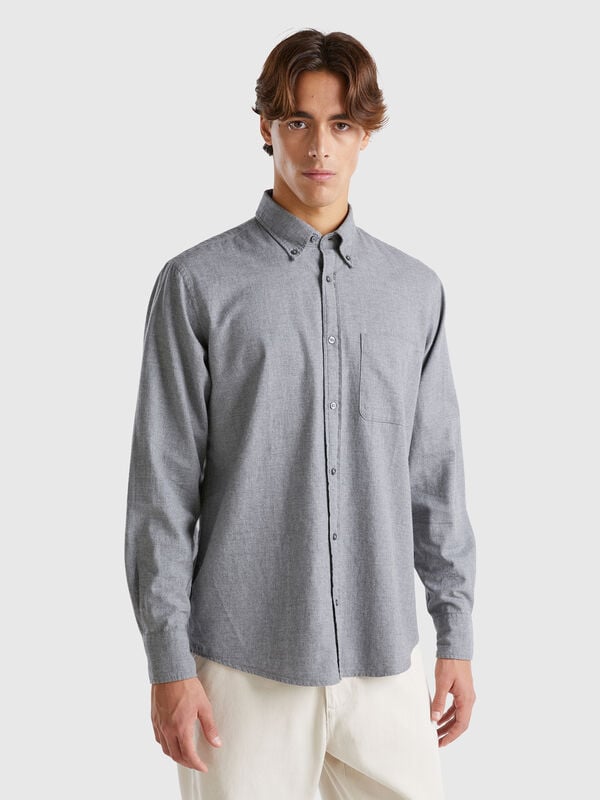 Flannel button down shirt Men