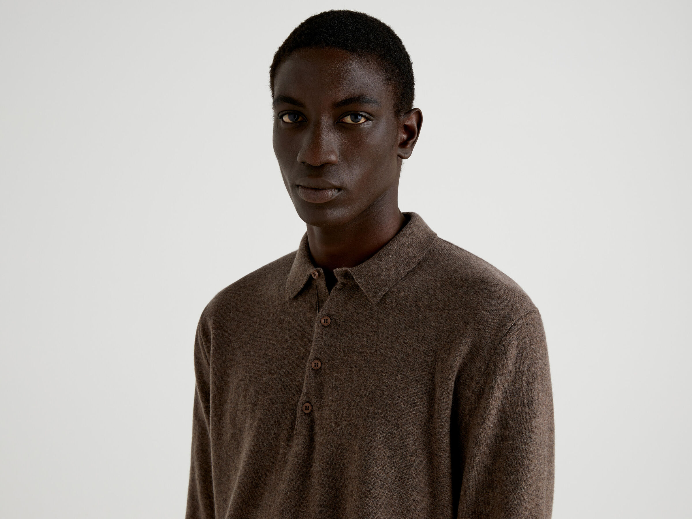 Polo in pure Merino wool image number 4