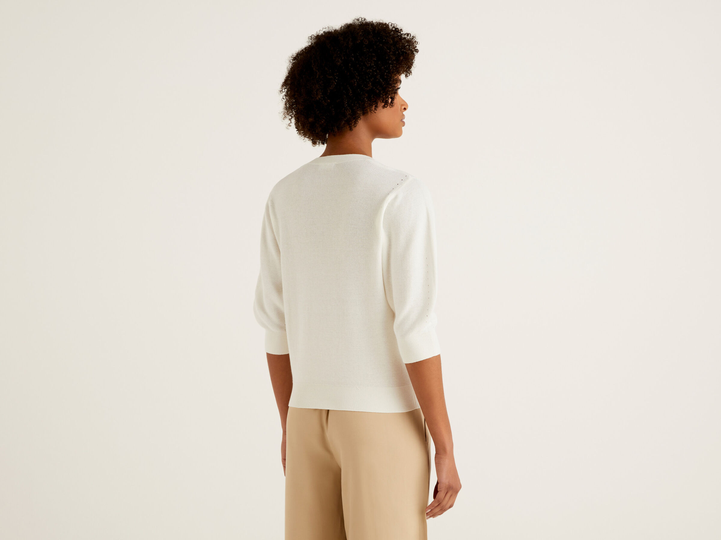 Sweater in tricot cotton image number 2