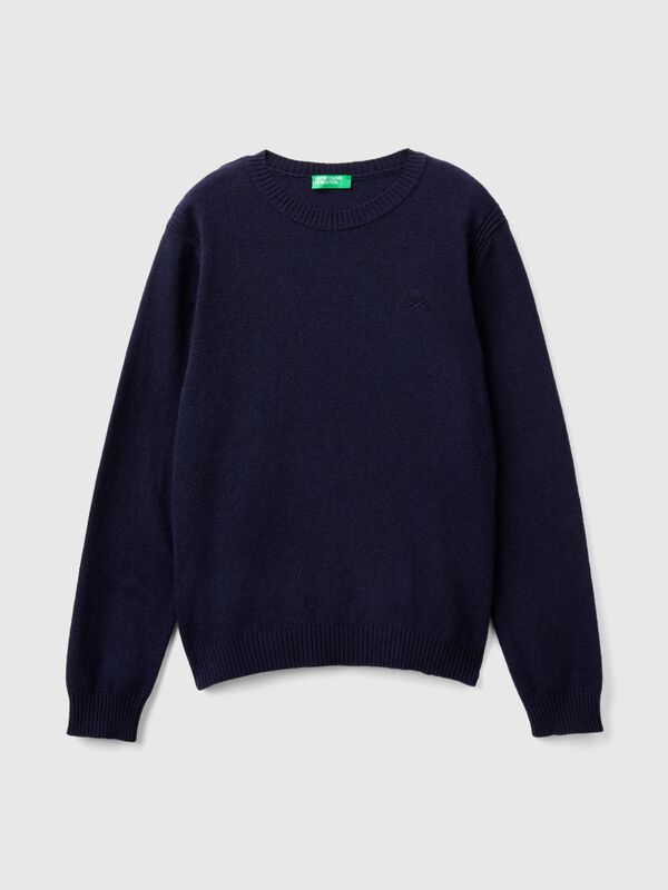 Sweater in cashmere and wool blend Junior Boy