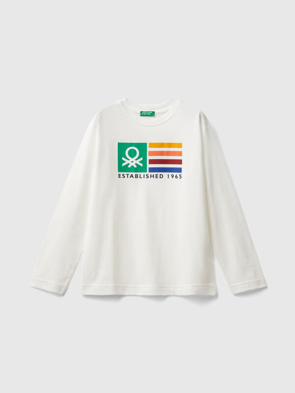 Long sleeve 100% organic cotton t-shirt Junior Boy