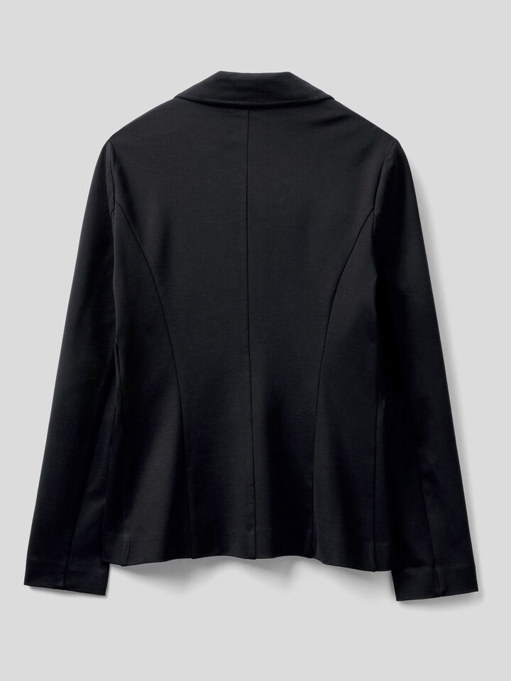 Blazer in stretch viscose blend image number 2