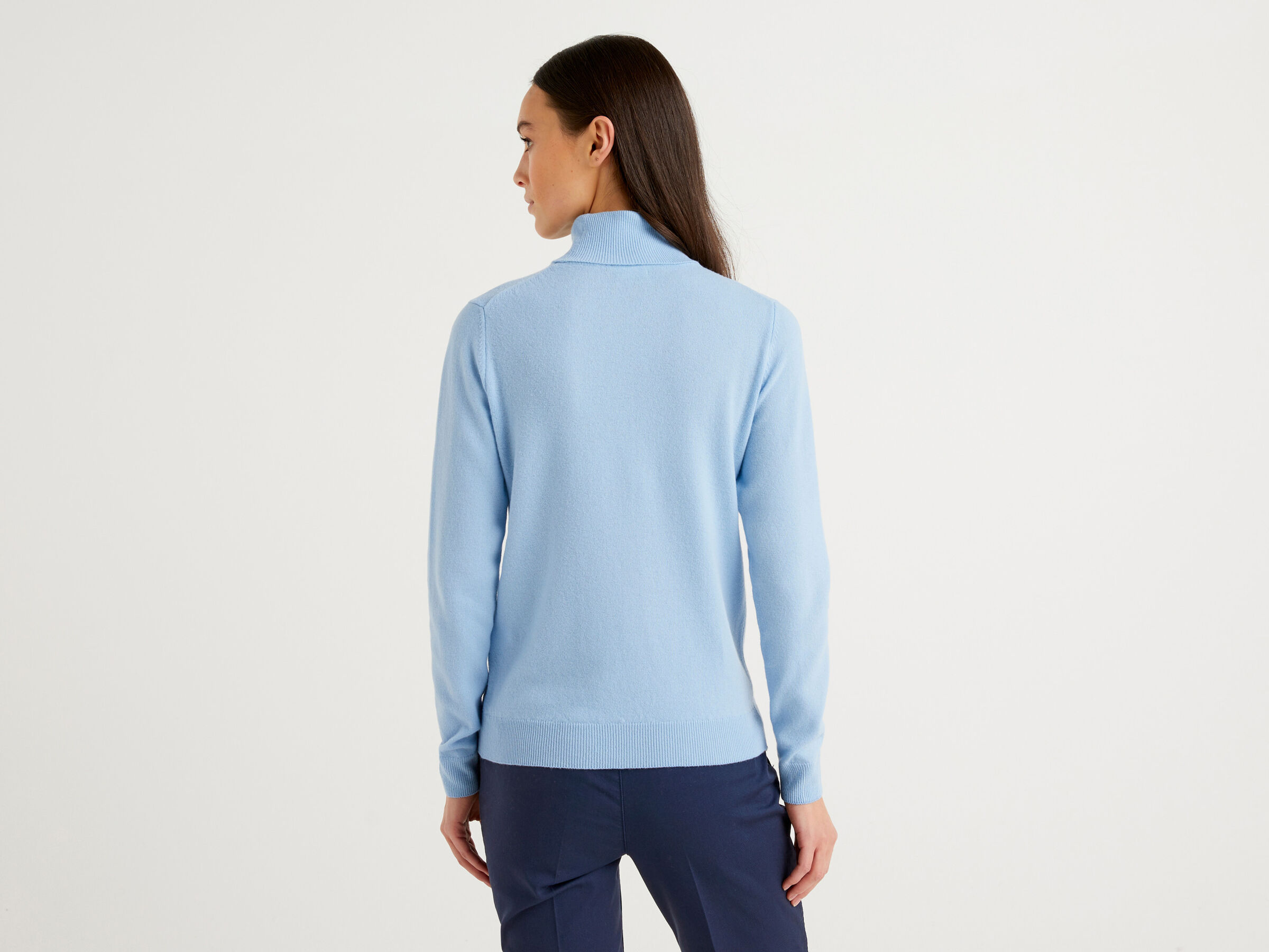 Turtleneck sweater in pure virgin wool image number 2