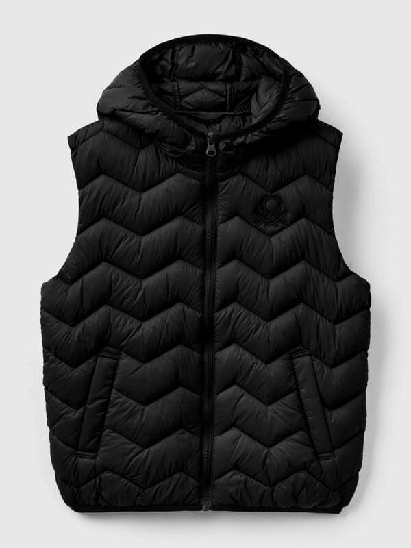 Padded vest with hood Junior Boy