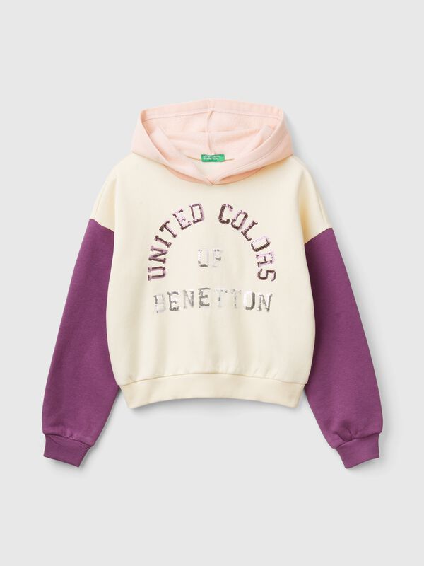 Hoodie with sequins Junior Girl