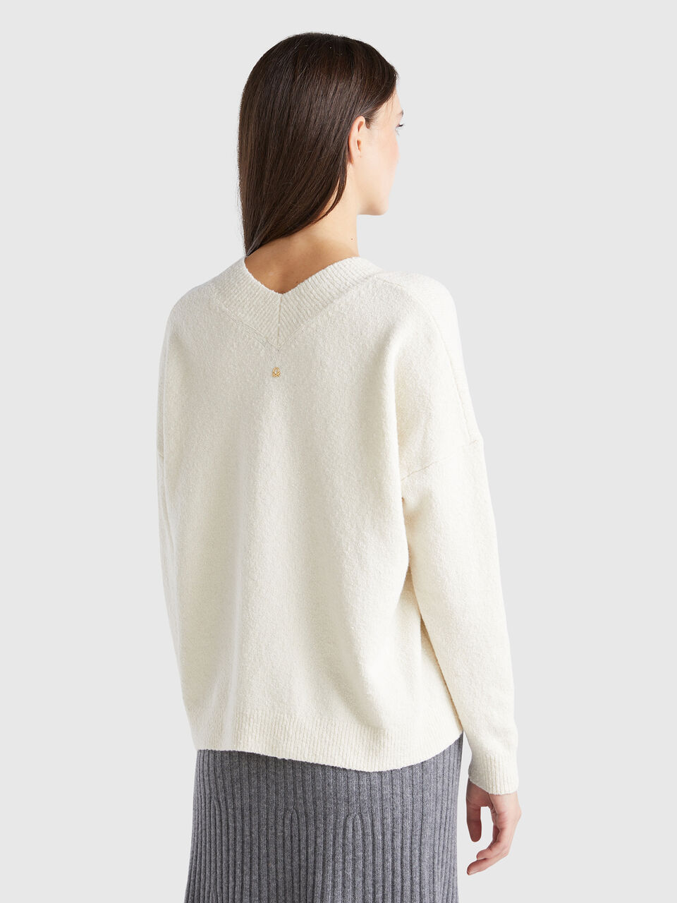 V NECK SWEATER L/S Women image number null