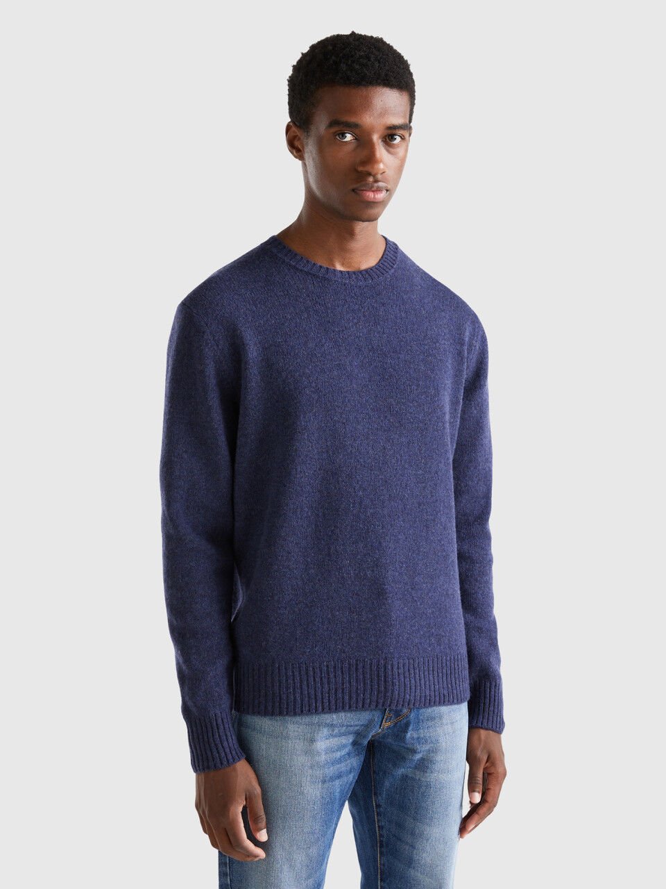Shetland Wool Iconic Knitwear Men 2024 Benetton
