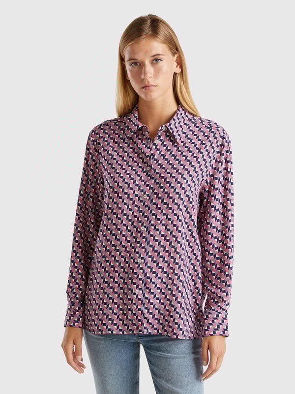 Flowy patterned shirt Women