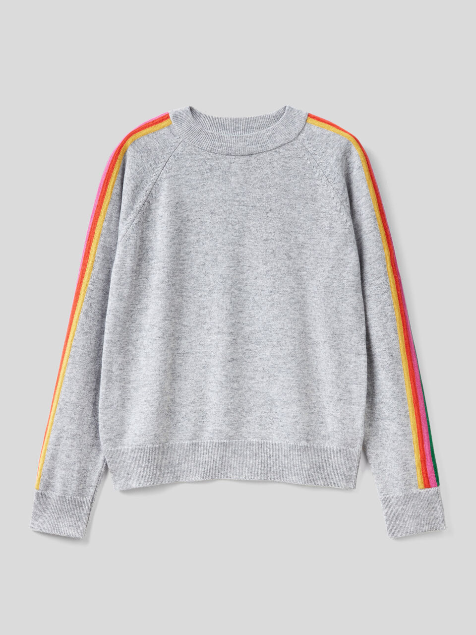 Sweater with rainbow inlay image number 1