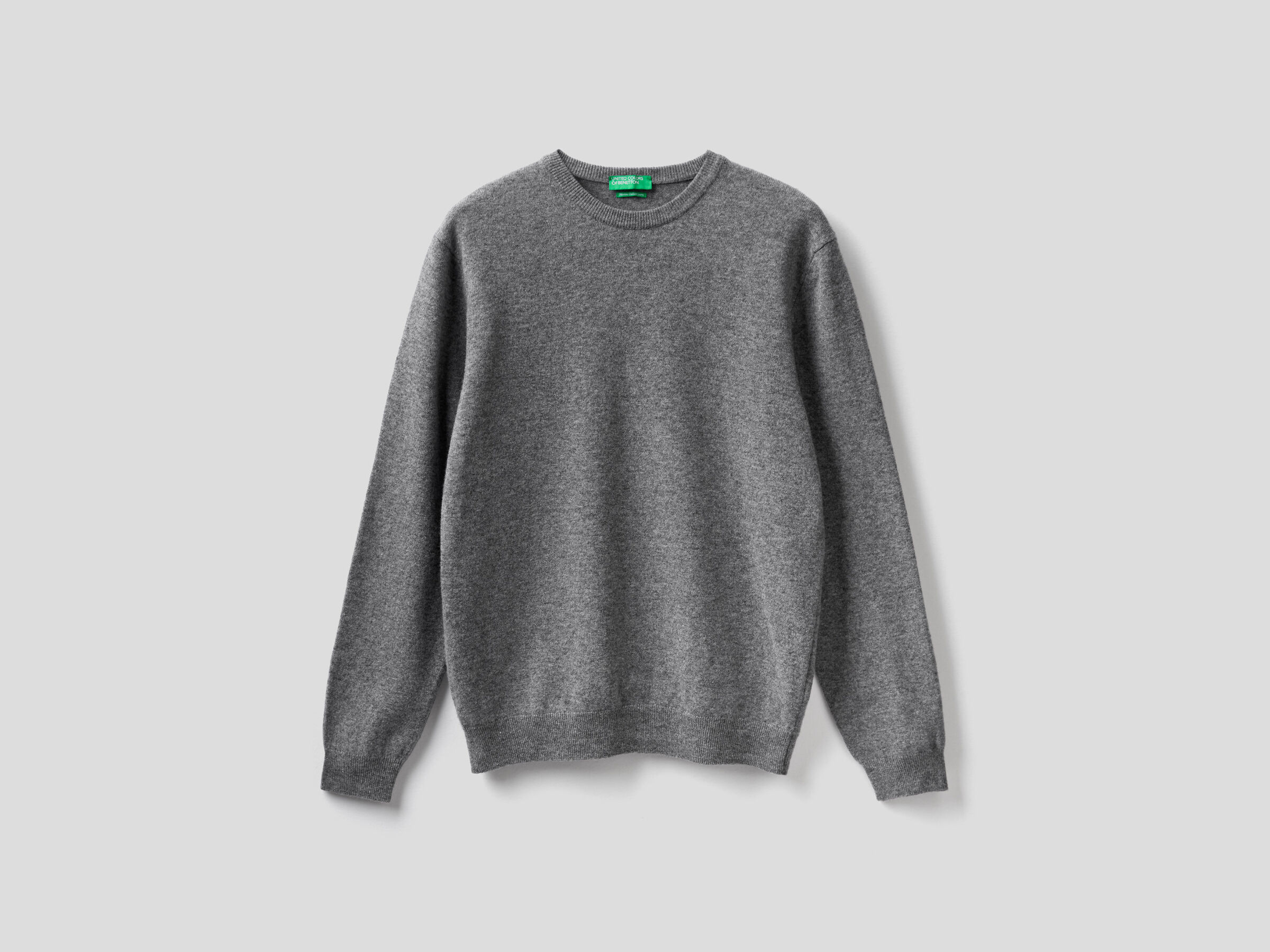 Crew neck sweater in pure virgin wool image number 4