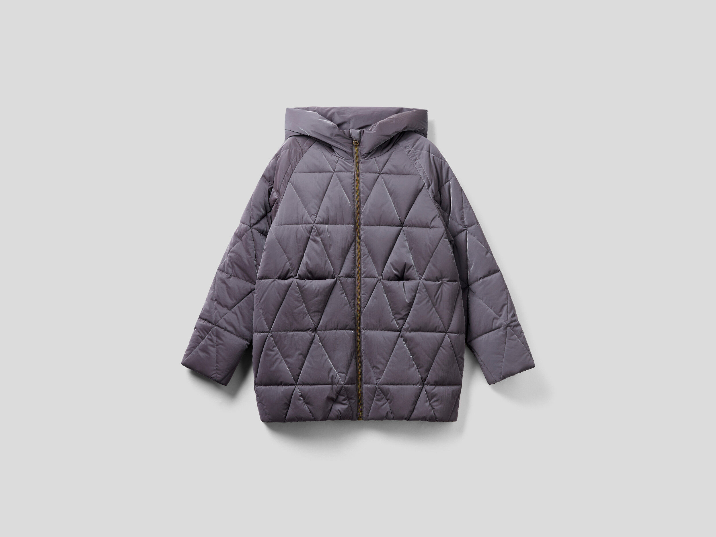 Gray quilted jacket hotsell