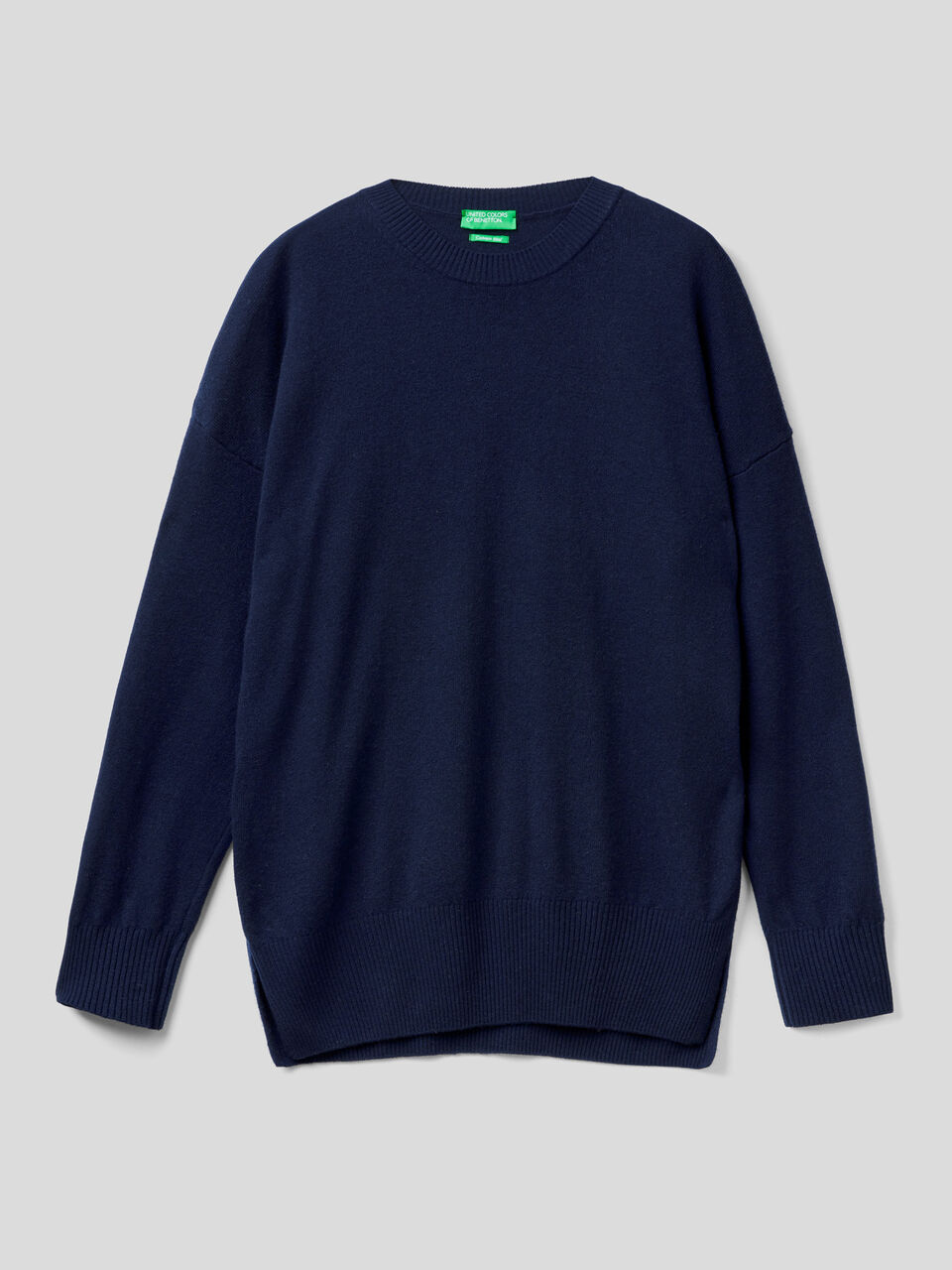 Oversized sweater with slits image number 1