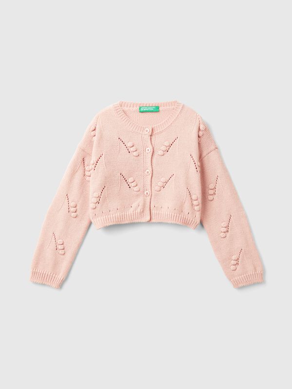 Regular fit knit cardigan Junior Girl