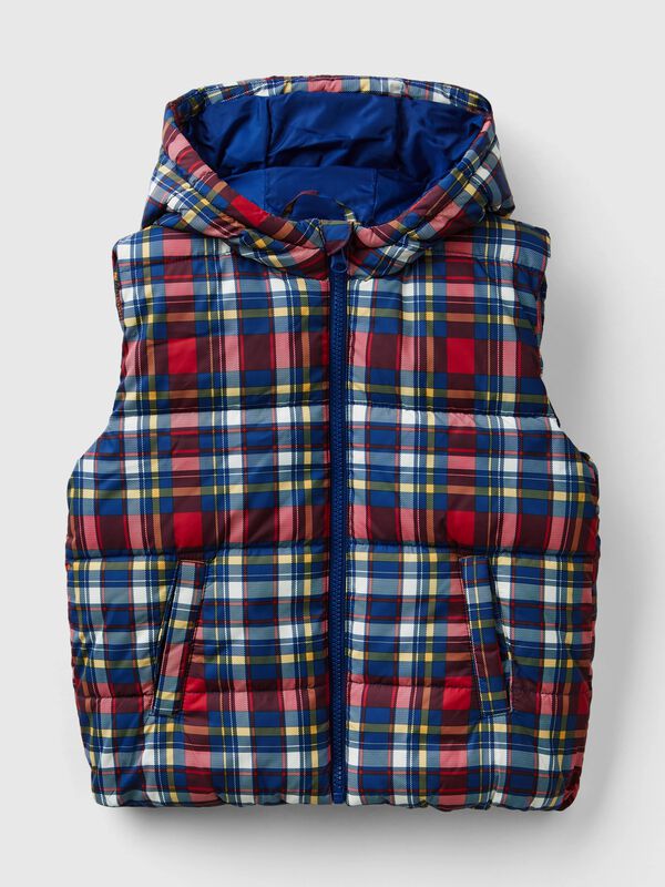 Tartan padded vest Junior Boy