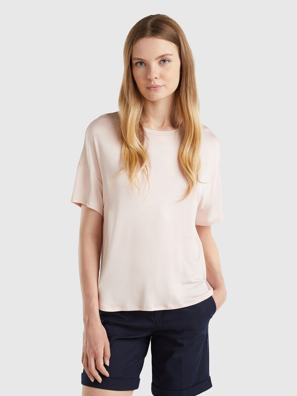 T-shirt in stretch viscose Women