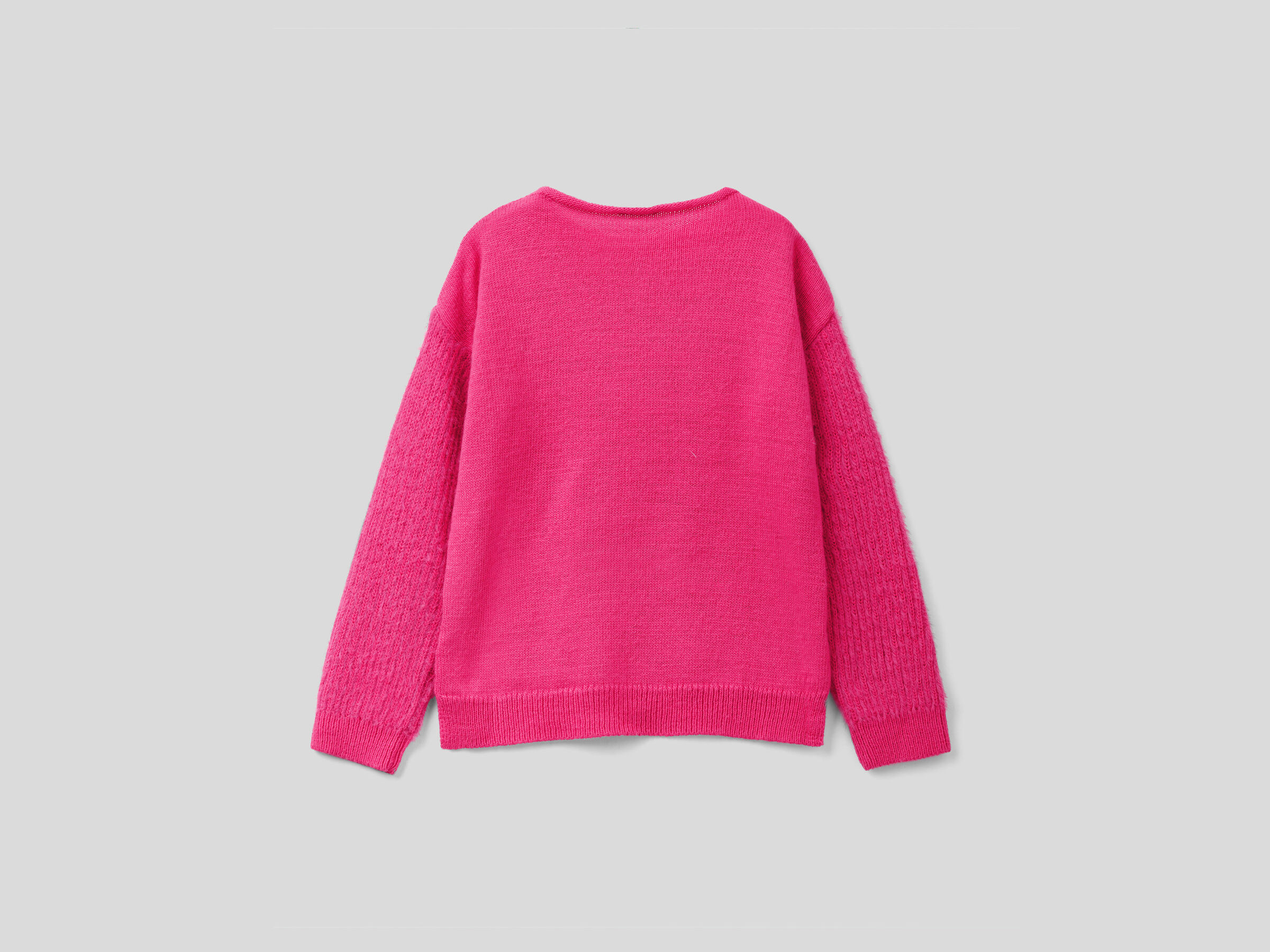 Crew neck sweater in wool blend image number 2