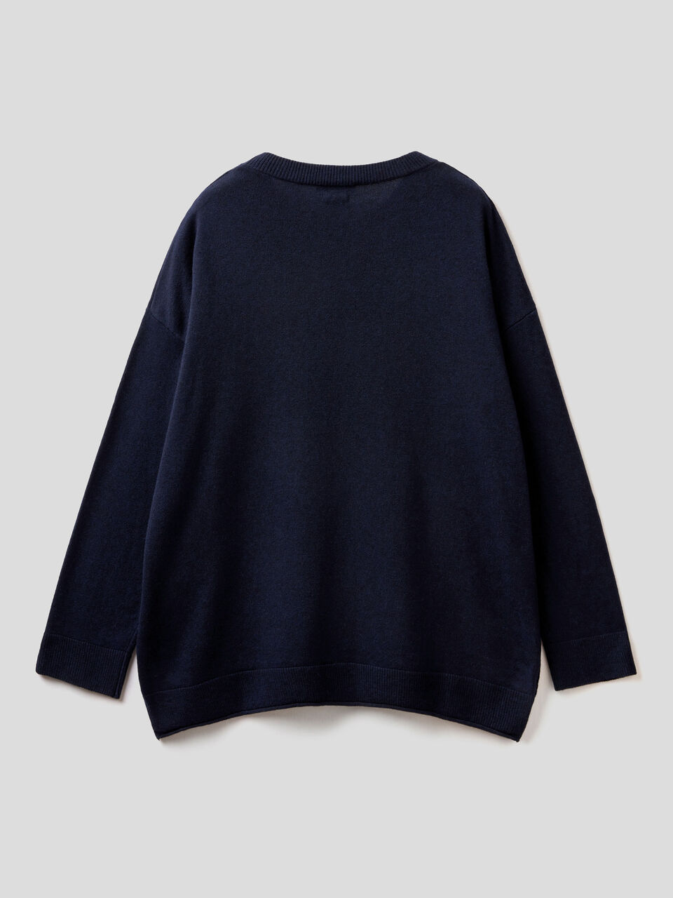 Boxy fit sweater in cashmere blend image number 2