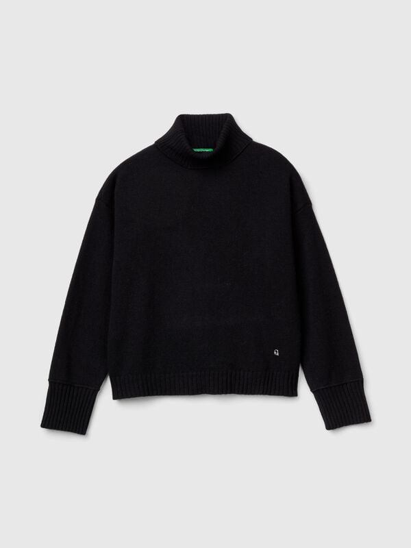 Turtleneck in wool blend Junior Girl