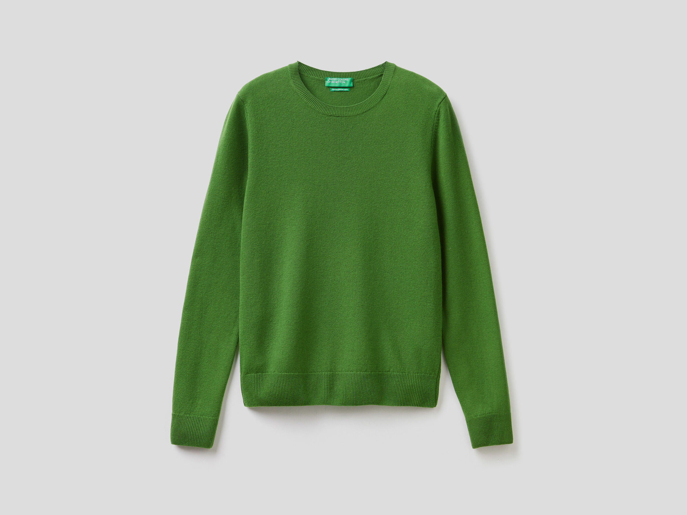 Crew neck sweater in pure virgin wool image number 5