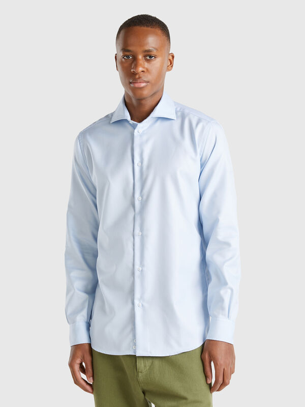 Slim fit shirt in cotton blend Men