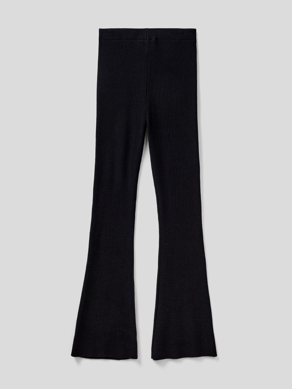 Flared trousers in wool blend image number 2