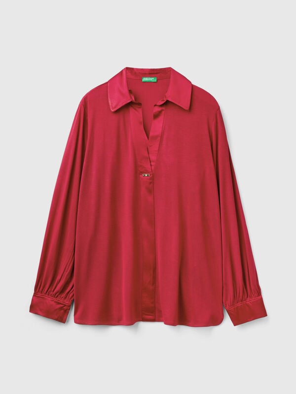 Shirt in Modal and silk Women